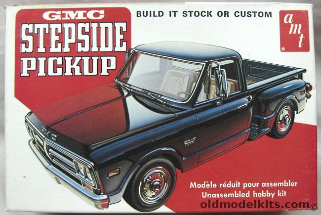 AMT 1/25 1972 GMC Stepside Pickup - Stock or Street/Show Custom, T409 plastic model kit